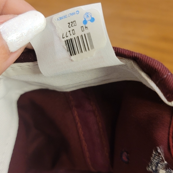 Vintage 90's Disney Mickey Mouse Retro Maroon Snapback Baseball Cap - Picture 6 of 7